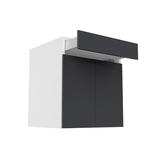 RTA - Glossy Grey - Double Door Base Cabinets | 27"W x 34.5"H x 24"D