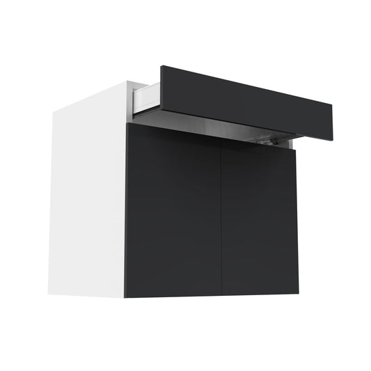 RTA - Glossy Grey - Double Door Base Cabinets | 33"W x 34.5"H x 24"D
