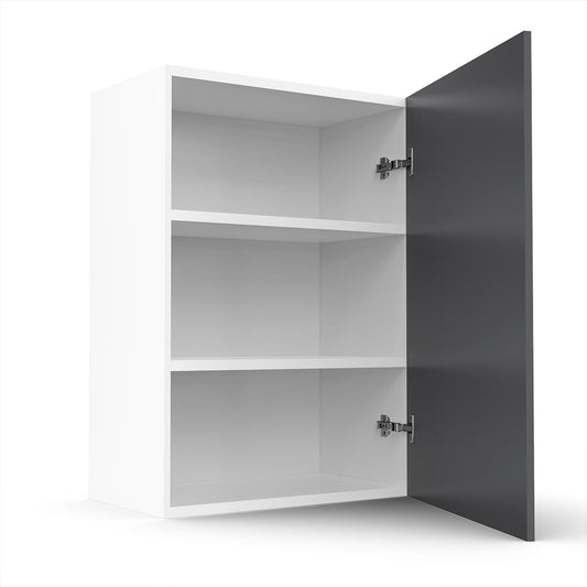 RTA - Glossy Grey - Single Door Wall Cabinets | 24"W x 36"H x 12"D