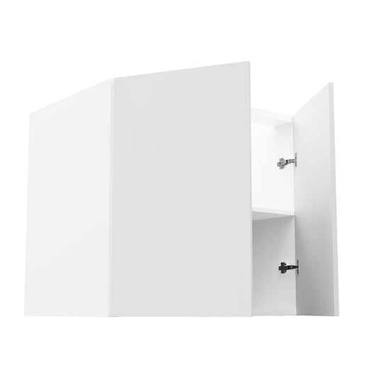 RTA - Glossy White - Full Height Double Door Base Cabinets | 33"W x 34.5"H x 24"D