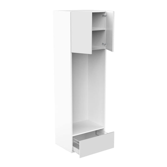 RTA - Glossy White - Double Oven Tall Cabinets | 30"W x 96"H x 24"D