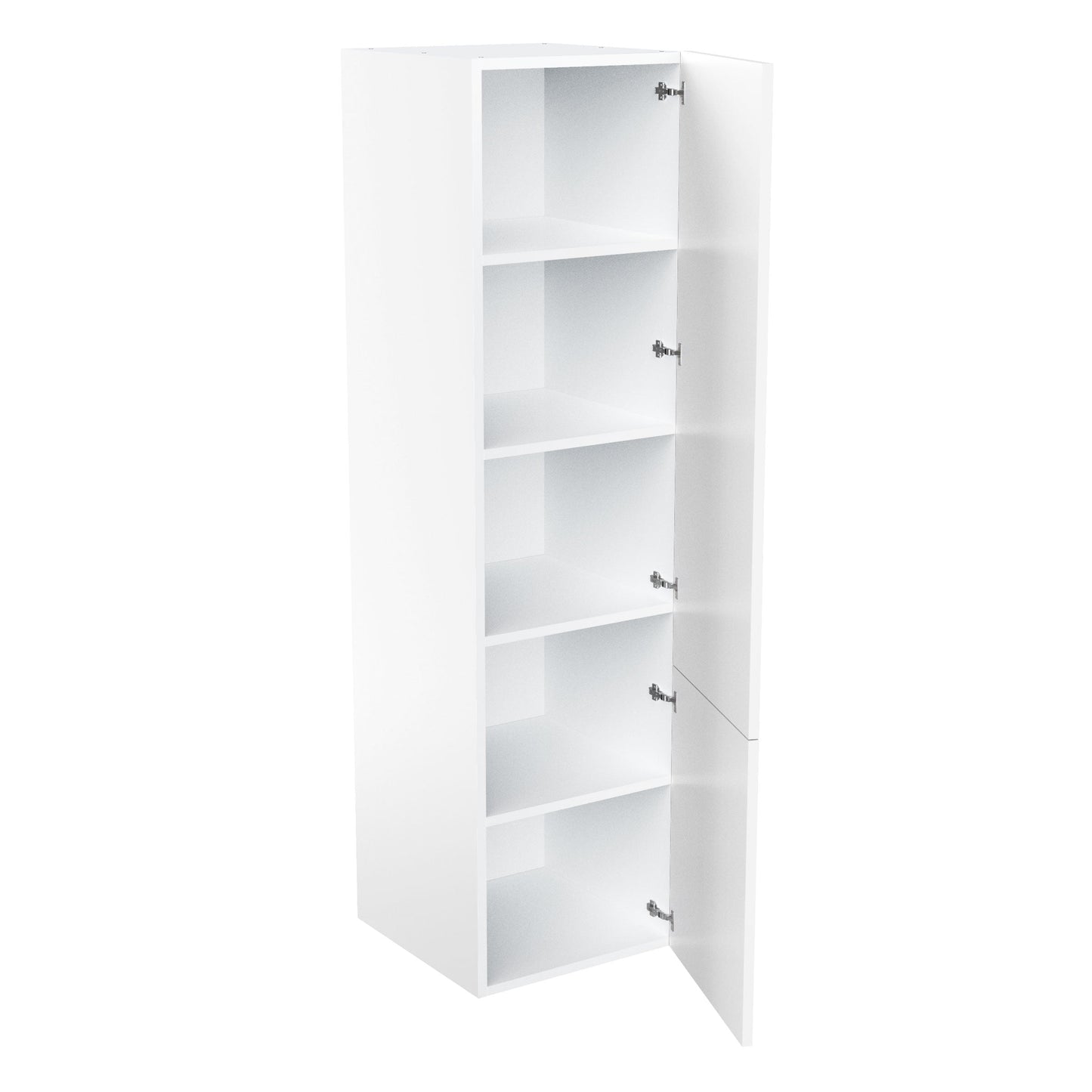 RTA - Glossy White - Single Door Tall Cabinets | 24"W x 90"H x 24"D