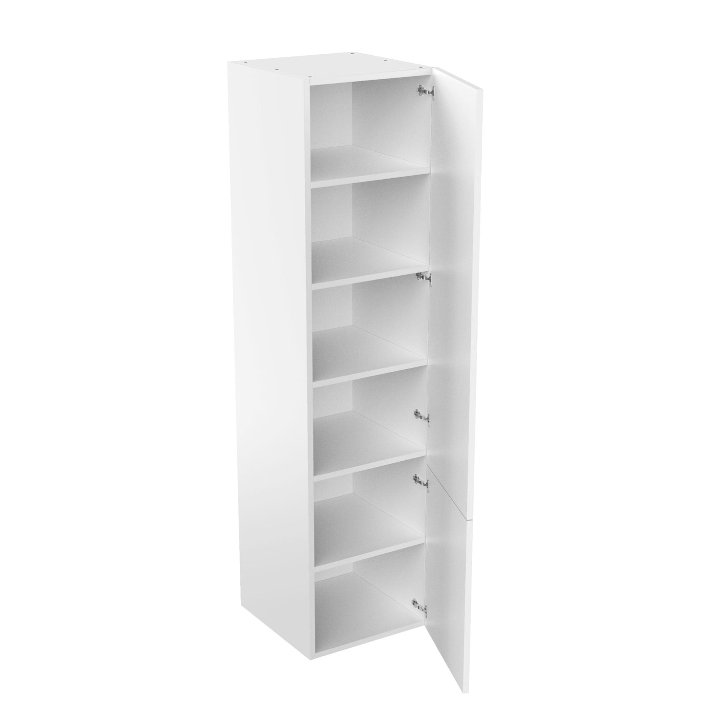 RTA - Glossy White - Single Door Tall Cabinets | 24"W x 96"H x 24"D