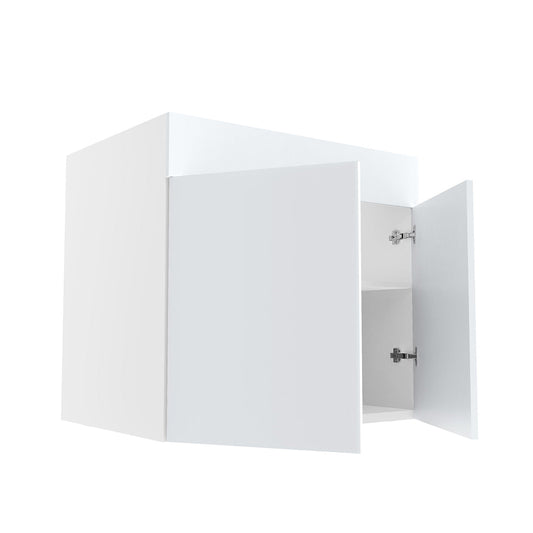RTA - Glossy White - Sink Base Cabinets | 33"W x 34.5"H x 24"D