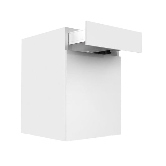 RTA - Glossy White - Single Door Vanity Cabinet | 24"W x 34.5"H x 21"D