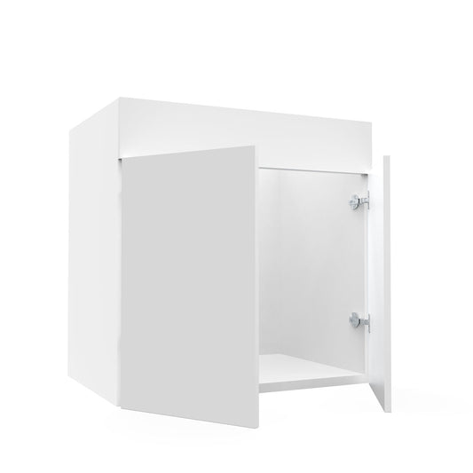 RTA - Glossy White - Sink Vanity Cabinets | 30"W x 34.5"H x 21"D