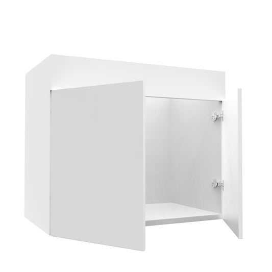 RTA - Glossy White - Sink Vanity Cabinets | 36"W x 34.5"H x 21"D
