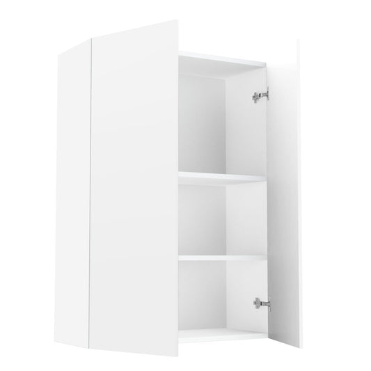 RTA - Glossy White - Double Door Wall Cabinets | 30"W x 42"H x 12"D