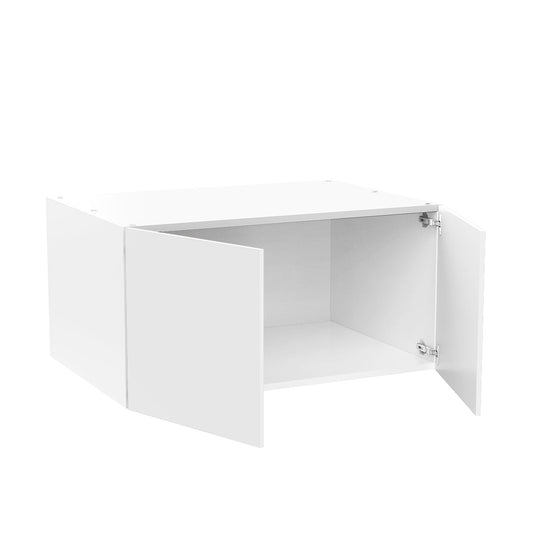 RTA - Glossy White - Double Door Refrigerator Wall Cabinets | 36"W x 18"H x 24"D