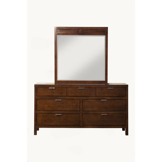 Skyline Decor Carmel 7 Drawer Dresser, Cappuccino