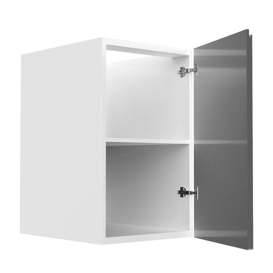RTA - Lacquer Grey - Full Height Single Door Base Cabinets | 24"W x 30"H x 23.8"D