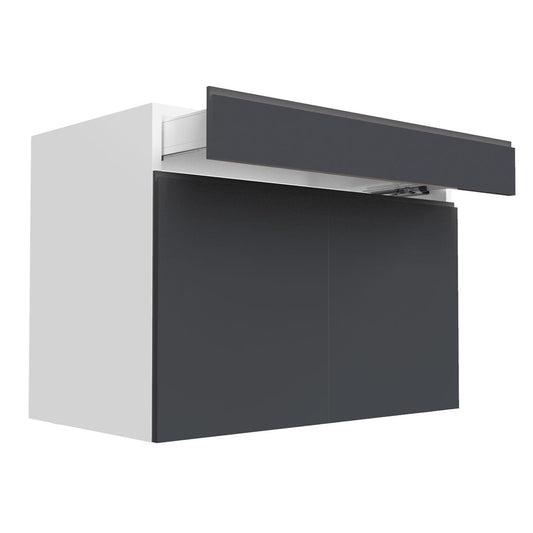 RTA - Lacquer Grey - Double Door Base Cabinets | 42"W x 30"H x 23.8"D