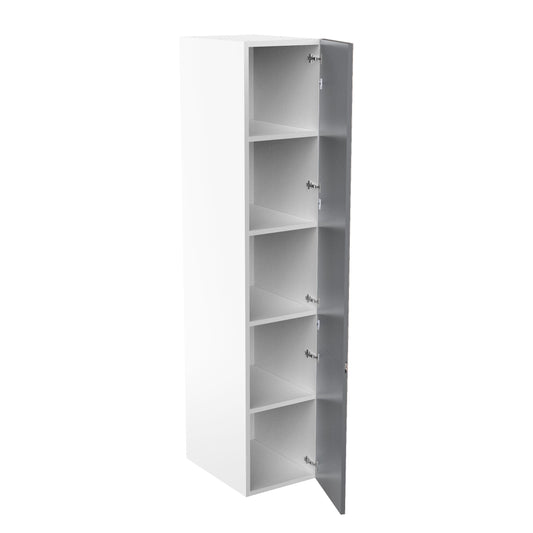RTA - Lacquer Grey - Single Door Tall Cabinets | 18"W x 90"H x 23.8"D