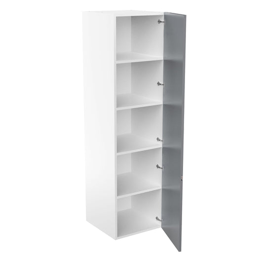 RTA - Lacquer Grey - Single Door Tall Cabinets | 24"W x 90"H x 23.8"D