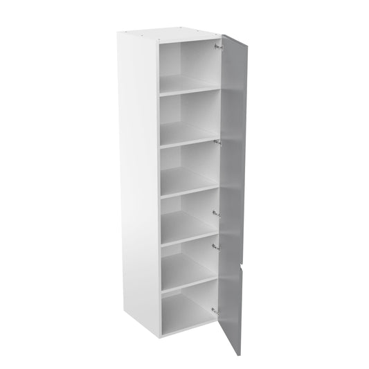 RTA - Lacquer Grey - Single Door Tall Cabinets | 24"W x 96"H x 23.8"D