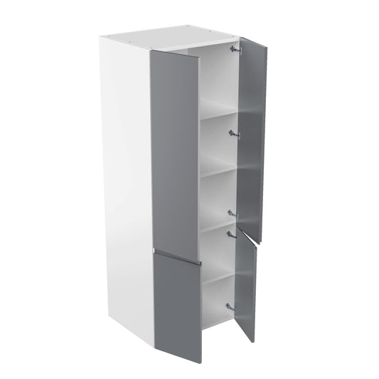 RTA - Lacquer Grey - Double Door Tall Cabinets | 30"W x 90"H x 23.8"D
