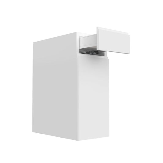 RTA Kitchen Cabinet - Lacquer White - Single Door Base Cabinet | 12"W x 34.5"H x 23.8"D