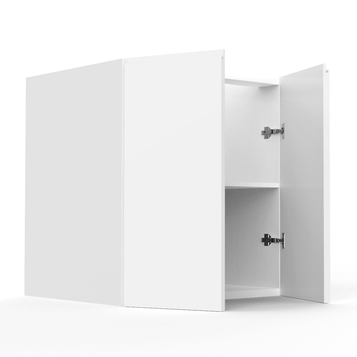 RTA - Lacquer White - Floating Vanity Base Cabinet | 30"W x 30"H x 21"D