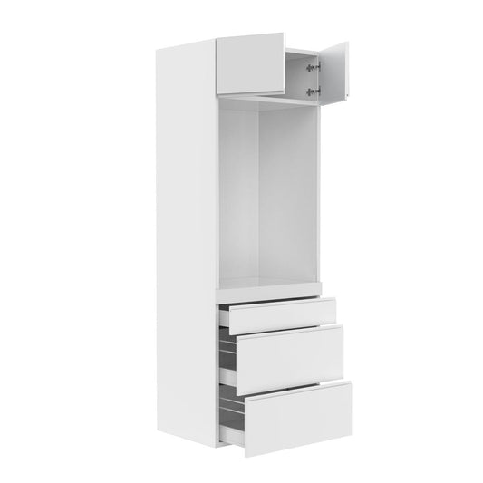Tall Kitchen Cabinet - RTA - Lacquer White - Single Oven | 30"W x 84"H x 23.8"D