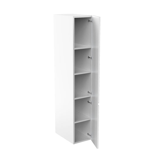 Tall Kitchen Cabinet - RTA - Lacquer White - Single Door | 15"W x 84"H x 23.8"D