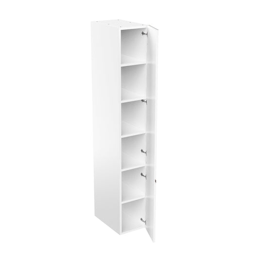 Tall Kitchen Cabinet - RTA - Lacquer White - Single Door | 15"W x 96"H x 23.8"D