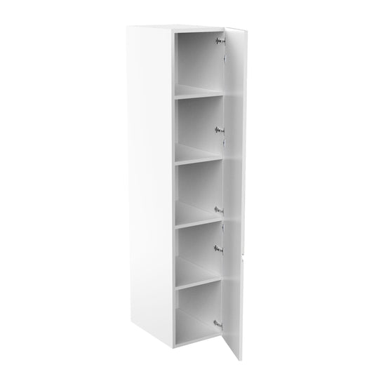 Tall Kitchen Cabinet - RTA - Lacquer White - Single Door | 18"W x 90"H x 23.8"D