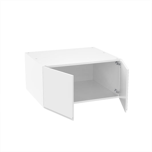 RTA Cabinet - Lacquer White - Refrigerator Wall Cabinet - Double Door | 33"W x 15"H x 24"D