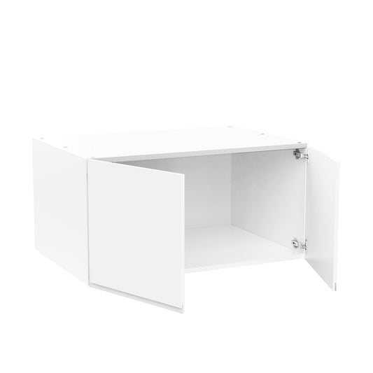 RTA Cabinet - Lacquer White - Refrigerator Wall Cabinet - Double Door | 33"W x 21"H x 24"D