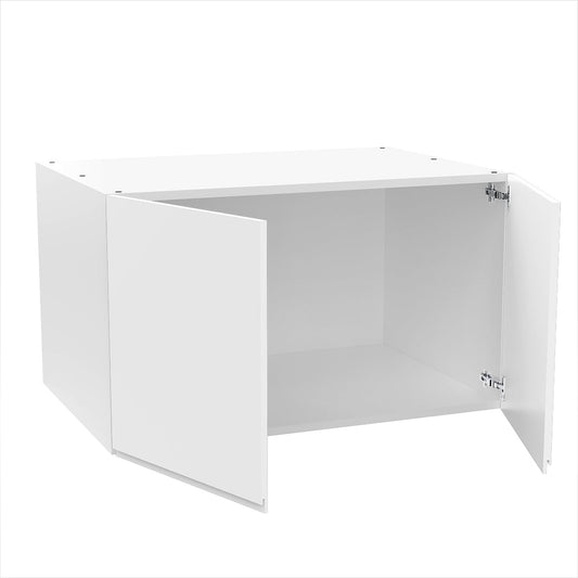 RTA Cabinet - Lacquer White - Refrigerator Wall Cabinet - Double Door | 36"W x 21"H x 24"D