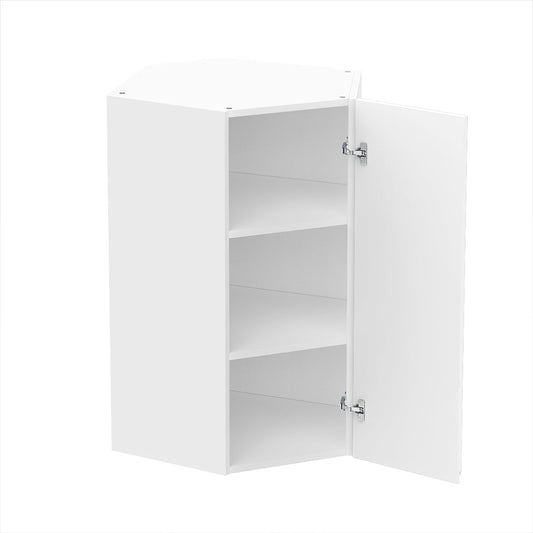 RTA - Lacquer White - Diagonal Wall Cabinet | 24"W x 36"H x 12"D