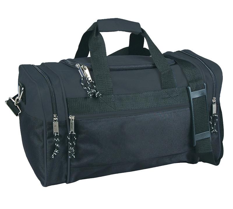 Duffel Bag w/Pockets, Black