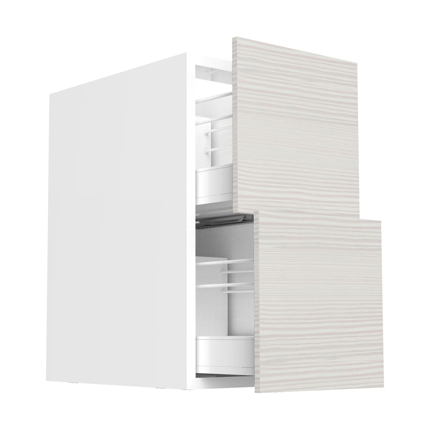 RTA - Pale Pine - Two Drawer Vanity Cabinets | 15"W x 34.5"h x 21"D