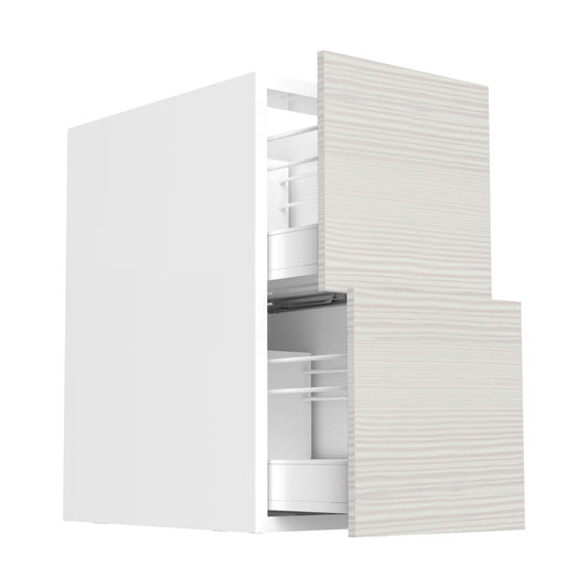 RTA - Pale Pine - Two Drawer Vanity Cabinets | 15"W x 34.5"h x 21"D