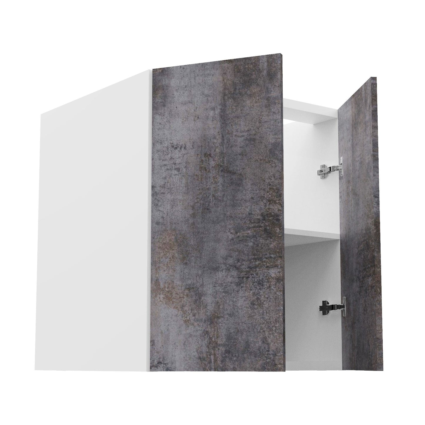 RTA - Rustic Grey - Full Height Double Door Base Cabinets | 27"W x 34.5"H x 24"D