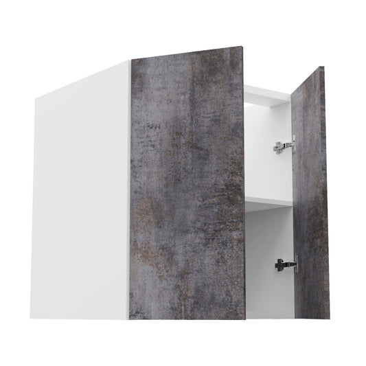 RTA - Rustic Grey - Full Height Double Door Base Cabinets | 27"W x 34.5"H x 24"D