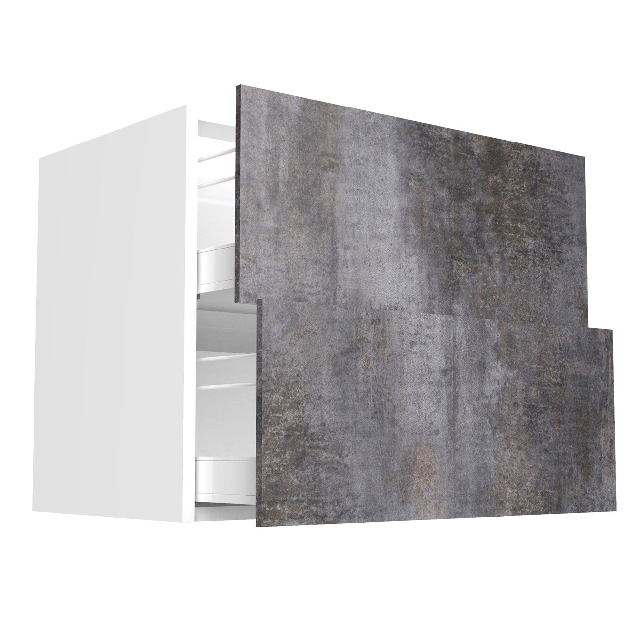 RTA - Rustic Grey - Two Drawer Base Cabinets | 36"W x 34.5"H x 24"D