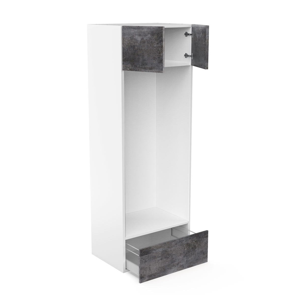 RTA - Rustic Grey - Double Oven Tall Cabinets | 30"W x 84"H x 24"D