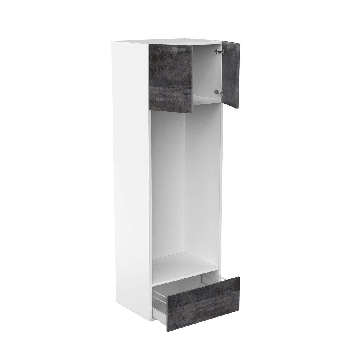 RTA - Rustic Grey - Double Oven Tall Cabinets | 30"W x 90"H x 24"D
