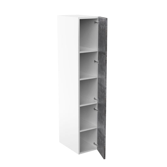 RTA - Rustic Grey - Single Door Tall Cabinets | 15"W x 84"H x 24"D
