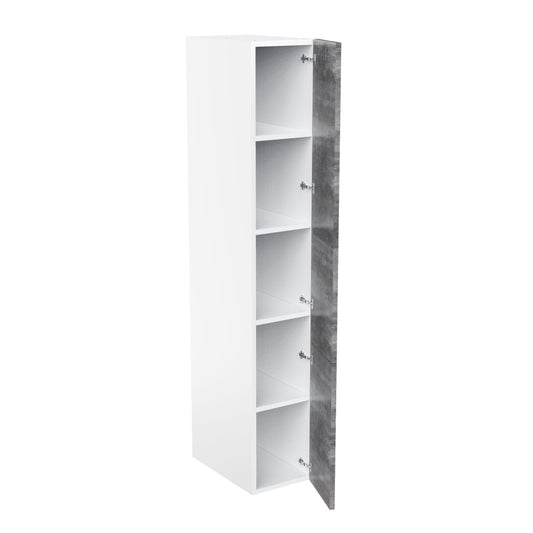 RTA - Rustic Grey - Single Door Tall Cabinets | 15"W x 90"H x 24"D