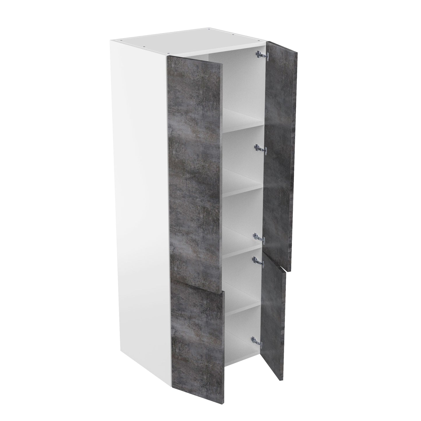 RTA - Rustic Grey - Double Door Tall Cabinet | 24"W x 96"H x 24"D
