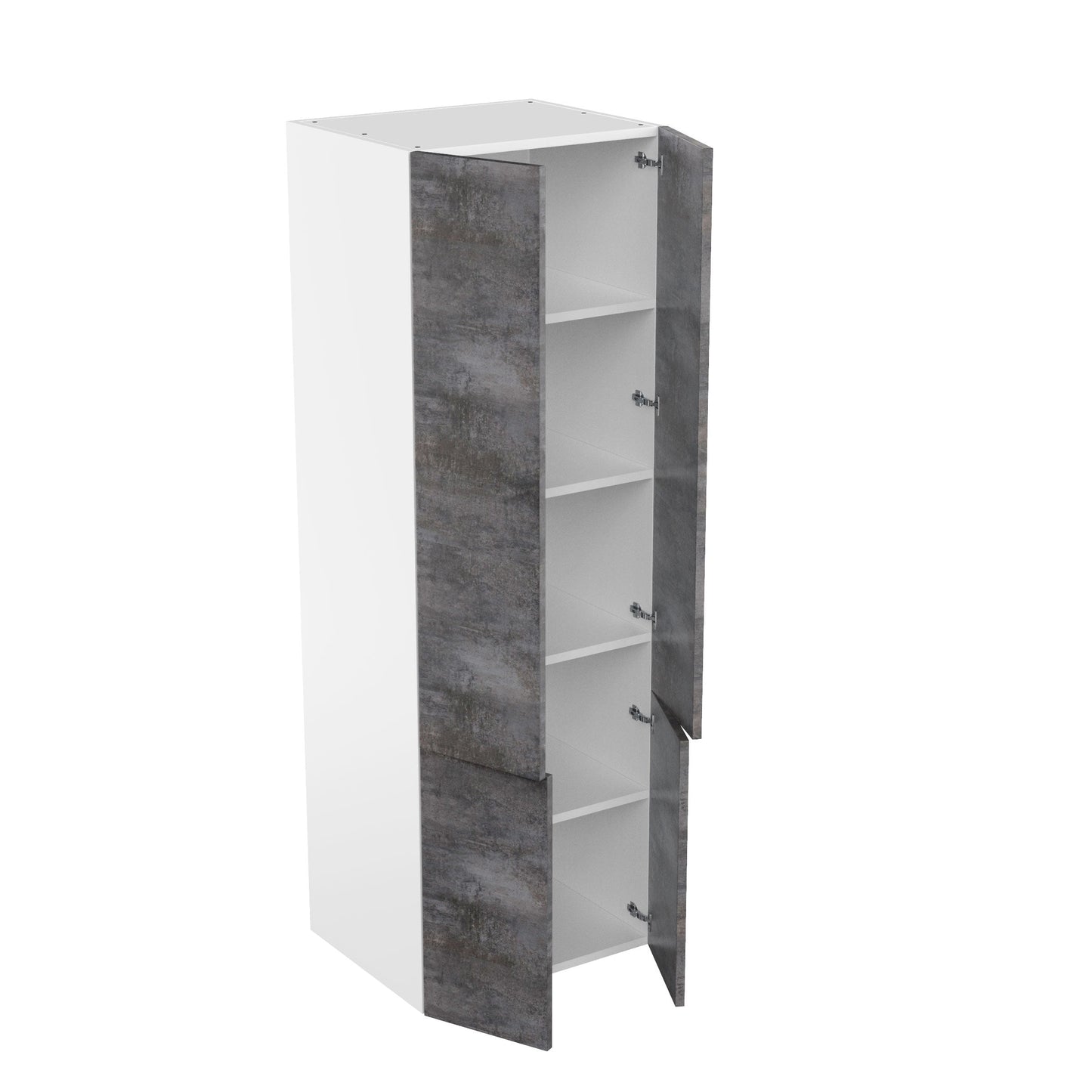 RTA - Rustic Grey - Double Door Tall Cabinets | 30"W x 90"H x 24"D