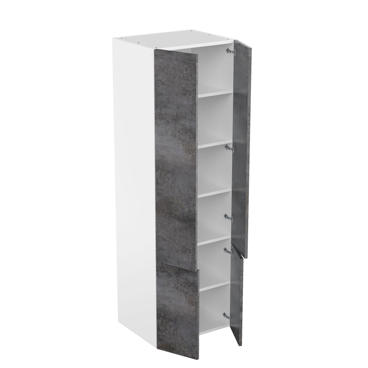 RTA - Rustic Grey - Double Door Tall Cabinets | 30"W x 96"H x 24"D