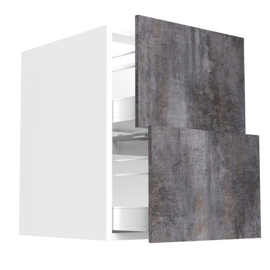 RTA - Rustic Grey - Two Drawer Vanity Cabinets | 21"W x 34.5"H x 21"D