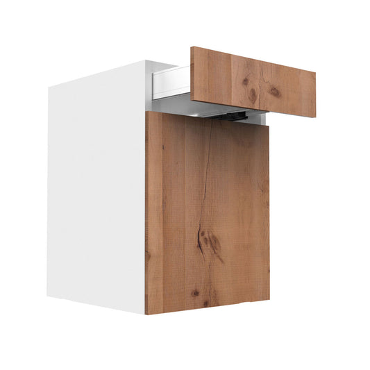 RTA - Rustic Oak - Single Door Base Cabinets | 24"W x 34.5"H x 24"D