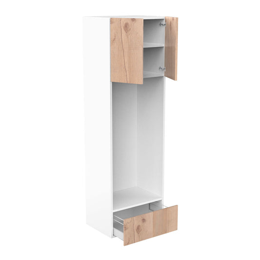 RTA - Rustic Oak - Double Oven Tall Cabinets | 30"W x 96"H x 24"D