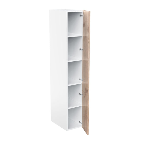 RTA - Rustic Oak - Single Door Tall Cabinets | 15"W x 90"H x 24"D