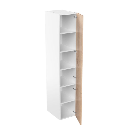 RTA - Rustic Oak - Single Door Tall Cabinets | 18"W x 96"H x 24"D
