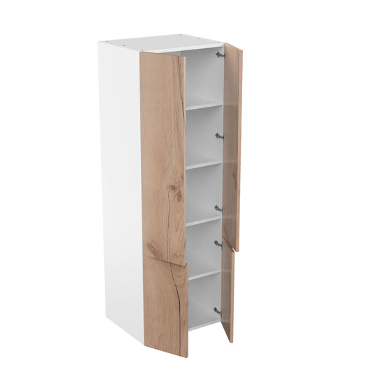 RTA - Rustic Oak - Double Door Tall Cabinets | 30"W x 90"H x 24"D