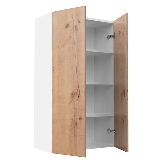 RTA - Rustic Oak - Single Door Wall Cabinets | 24"W x 42"H x 12"D